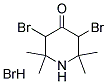 3,5-DIBROMO-2,2,6,6-TETRAMETHYLPIPERIDIN-4-ONE, HYDROBROMIDE Struktur