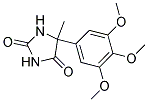 5-METHYL-5-(3,4,5-TRIMETHOXYPHENYL)IMIDAZOLIDINE-2,4-DIONE Struktur