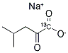 2-KETO-4-METHYLPENTANOIC ACID-1-13C SODIUM SALT Struktur