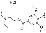 3,4,5-TRIMETHOXY-BENZOIC ACID 2-DIETHYLAMINO-ETHYL ESTER HYDROCHLORIDE Struktur