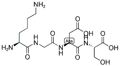 H-LYS-GLY-ASP-SER-OH Structure