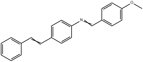 4-[(METHOXYBENZYLIDENE)AMINO]STILBENE Struktur