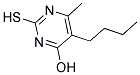 5-BUTYL-4-HYDROXY-2-MERCAPTO-6-METHYLPYRIMIDINE Struktur