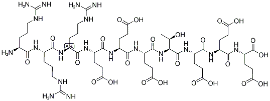 ARG-ARG-ARG-GLU-GLU-GLU-THR-GLU-GLU-GLU Structure