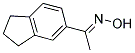(1E)-1-(2,3-DIHYDRO-1H-INDEN-5-YL)ETHANONE OXIME Struktur