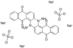 DIHYDROINDANTHROAZINE DISULFATE, SODIUM SALT Struktur