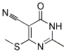 2-METHYL-4-(METHYLSULFANYL)-6-OXO-1,6-DIHYDRO-5-PYRIMIDINECARBONITRILE Struktur