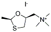 CIS-2-METHYL-5-TRIMETHYLAMMONIUMMETHYL-1,3-OXATHIOLANE IODIDE Struktur