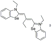 3,3'-DIETHYL-9-ETHYLSELENOCARBOCYANINE IODIDE Struktur