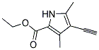 3-ETHYNYL-2,4-DIMETHYL-5-CARBETHOXYPYRROLE Struktur