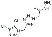 2-(5-[(4,5-DICHLORO-1H-IMIDAZOL-1-YL)METHYL]-2H-1,2,3,4-TETRAAZOL-2-YL)ETHANOHYDRAZIDE Struktur