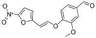 3-METHOXY-4-([2-(5-NITRO-2-FURYL)VINYL]OXY)BENZALDEHYDE Struktur