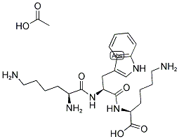 H-LYS-TRP-LYS-OH ACETATE SALT Struktur