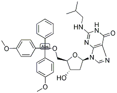 5'-O-DMT-N2-(IBU)-2'-DEOXYGUANOSINE Struktur