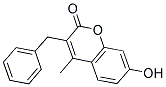 3-BENZYL-7-HYDROXY-4-METHYLCOUMARIN Struktur