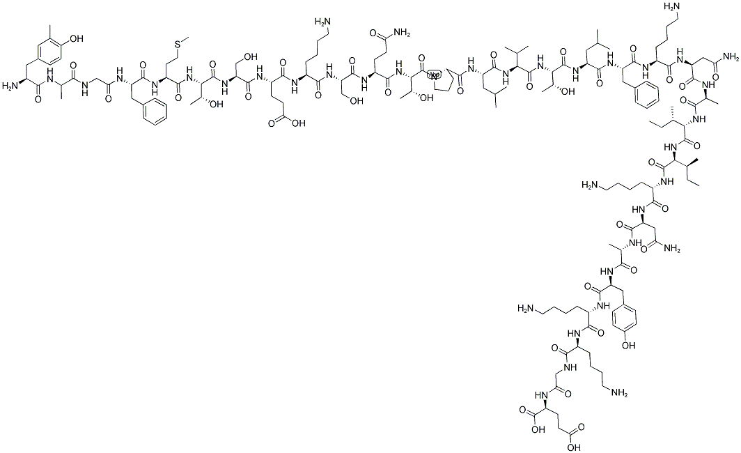 [2-ME-ALA2]BETA-ENDORPHIN, HUMAN Struktur