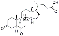 5-ALPHA-CHOLANIC ACID-3,6-DIONE Struktur