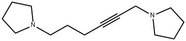 1,6-BIS(PYRROLIDINO)-2-HEXYNE Struktur