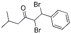 1,2-DIBROMO-5-METHYL-1-PHENYL-3-HEXANONE Struktur