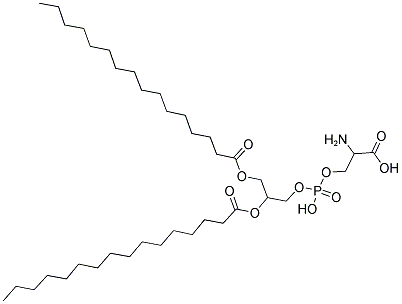 1,2-DIHEXADECANOYL-RAC-GLYCERO-3-PHOSPHO-L-SERINE Struktur