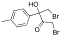 1,4-DIBROMO-3-HYDROXY-3-(4-METHYLPHENYL)BUTAN-2-ONE Struktur