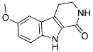 6-METHOXY-2,3,4,9-TETRAHYDRO-1H-B-CARBOLIN-1-ONE Struktur