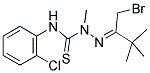 N1-(2-CHLOROPHENYL)-2-[1-(BROMOMETHYL)-2,2-DIMETHYLPROPYLIDENE]-1-METHYLHYDRAZINE-1-CARBOTHIOAMIDE Struktur