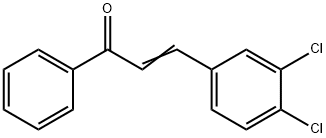 3-(3,4-DICHLOROPHENYL)-1-PHENYLPROP-2-EN-1-ONE Struktur