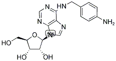 AMINOBENZYL ADENOSINE, N6-P-, [125I] Struktur