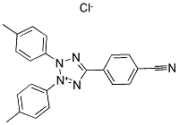 2,3-BIS(4-METHYLPHENYL)-5-(4-CYANOPHENYL)TETRAZOLIUM CHLORIDE Struktur