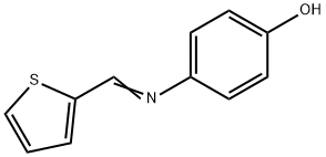 4-([-THIEN-2-YLMETHYLIDENE]AMINO)PHENOL Struktur