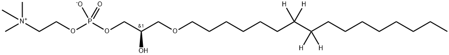 1-O-HEXADECYL-(7,7,8,8-D4)-SN-GLYCERYL-3-PHOSPHORYLCHOLINE Struktur