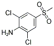 2,6-DICHLORO-4-(METHYLSULFONYL)ANILINE Struktur