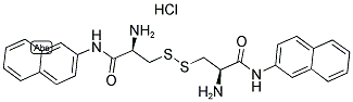 L-CYSTINE(DI-B-NAPHTHYLAMIDE)HYDROCHLORIDE Struktur