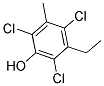 3-ETHYL-5-METHYL-2,4,6-TRICHLOROPHENOL Struktur