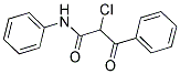 2-CHLORO-3-OXO-N,3-DIPHENYLPROPANAMIDE Struktur