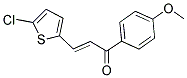 3-(5-CHLORO-2-THIENYL)-1-(4-METHOXYPHENYL)PROP-2-EN-1-ONE Struktur