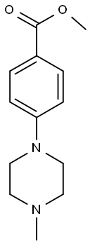 METHYL 4-(4-METHYLPIPERAZINO)BENZENECARBOXYLATE Struktur