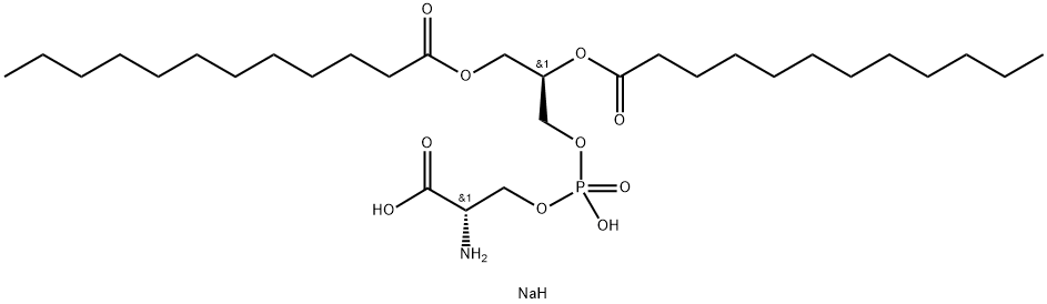 1,2-DILAUROYL-SN-GLYCERO-3-PHOSPHO-L-SERINE SODIUM SALT Struktur