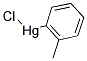 2-TOLYLMERCURIC CHLORIDE Struktur