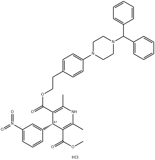 (R)-(-)-NIGULDIPINE HYDROCHLORIDE Struktur