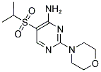 5-(ISOPROPYLSULPHONYL)-2-MORPHOLINOPYRIMIDIN-4-AMINE Struktur