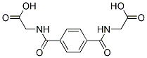 [(4-([(CARBOXYMETHYL)AMINO]CARBONYL)BENZOYL)AMINO]ACETIC ACID Struktur