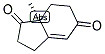 (S)-(+)-2,3,7,7A-TETRAHYDRO-7A-METHYL-1H-INDENE-1,5(6H)-DIONE Struktur