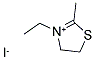 3-ETHYL-2-METHYL-2-THIAZOLINIUM IODIDE Struktur