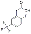 2-FLUORO-5-(TRIFLUOROMETHYL)PHENYLACETIC ACID Struktur