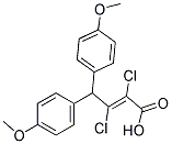 2,3-DICHLORO-4,4-DI(4-METHOXYPHENYL)BUT-2-ENOIC ACID Struktur