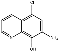 8-QUINOLINOL, 7-AMINO-5-CHLORO- Struktur