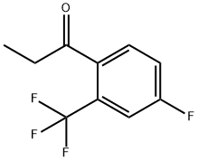 4'-FLUORO-2'-(TRIFLUOROMETHYL)PROPIOPHENONE Struktur