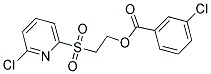 2-[(6-CHLORO-2-PYRIDYL)SULFONYL]ETHYL 3-CHLOROBENZOATE Struktur